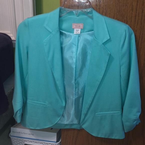 Teal colored blazer! - Picture 1 of 5